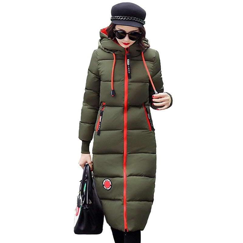 2019 Winter Down Thick Warm Hooded Top Coat