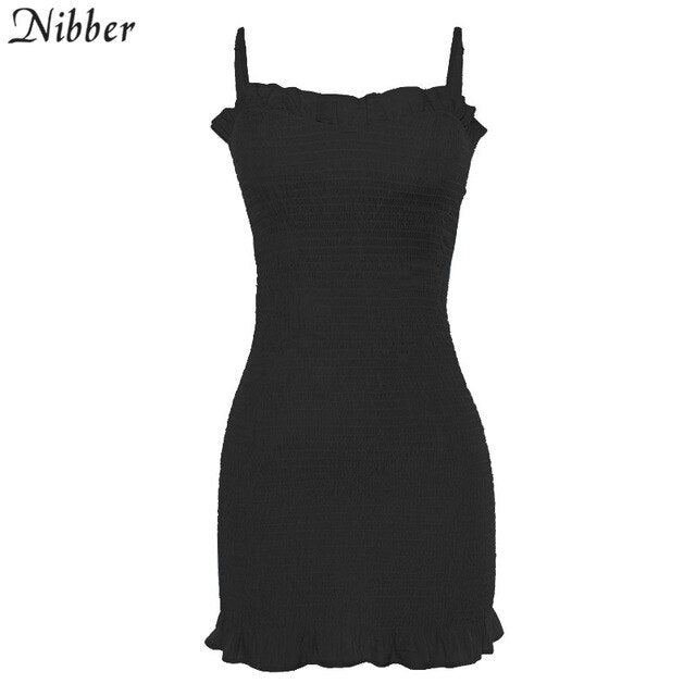 NIBBER Elegant Club Bodycon Mini Dresses (S-L)