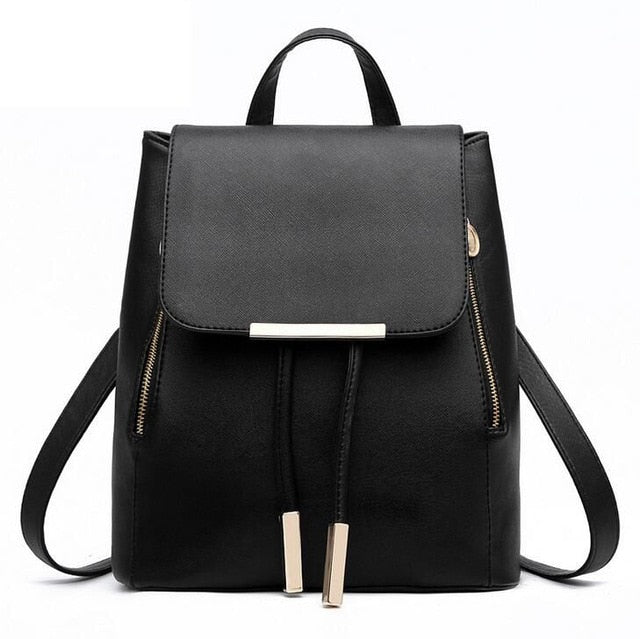 Vogue Star Fashion women backpack  school backpacks for teenage girls women leather backpack school bags mochila LS135
