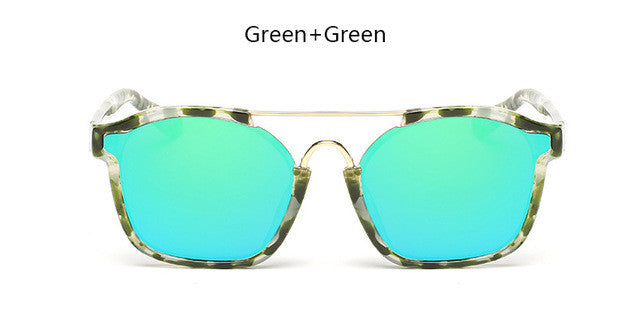 TSHING New Women Flat Sunglasses Fashion Luxury Brand Designer Ladies Mirror Sun Glasses UV400 Oculos Feminino