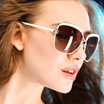 ROYAL GIRL High Quality Women Brand Designer Sunglasses Summer Luxury D frame Shades Glasses gradient lenses sun glasses ss148