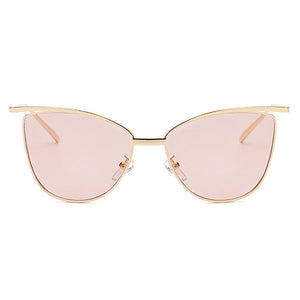 ROYAL GIRL Women Cat Eye Sunglasses Classic Brand Designer Sunglasses Coating Mirror Flat Panel Lens ss469