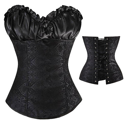 X Sexy Women steampunk clothing gothic Plus Size Corsets Lace Up boned Overbust Bustier Waist Cincher Body shaper corselet S-6XL