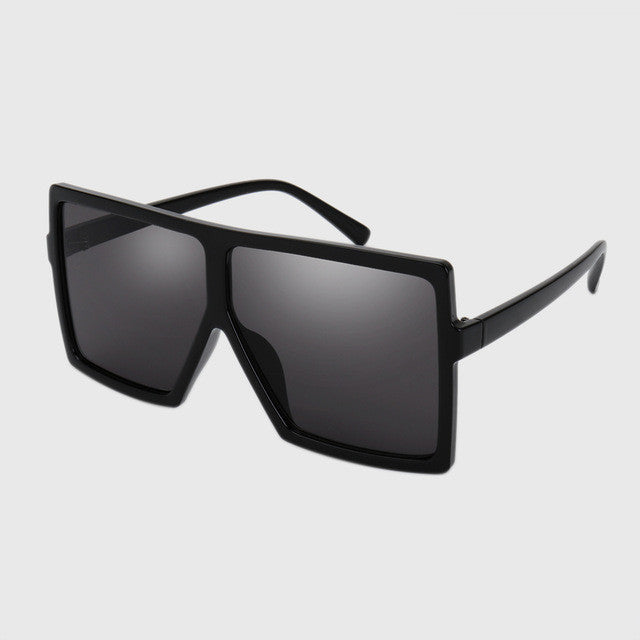 ROYAL GIRL Oversize Square Sunglasses Women Flat Top Fashion Wholesale Fashion Male Oculos Gafas Eyewear ss275