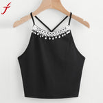 Women Backless Camis 2017 Summer Sexy Fashion Tassels Tank Top Sleeveless T-Shirt Tops Vintage Satin Camisole