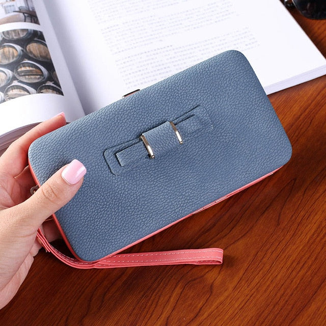 FLYING BIRDS Female Purse Wallet Famous Brand Card Holders Cellphone Pocket gifts women money bag double fold clutch  a2958