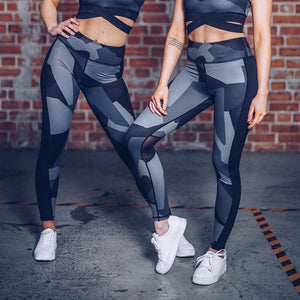 Women Leggings Camouflage Fitness Skinny Gym Sports Exercise Yoga Long Pants