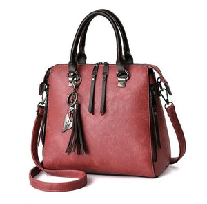 Women Fur Handbags 2018 High Quality Printing Women Bags Women PU Leather Shoulder Messenger Bags Sweet Tote Bag Bolsa LB340