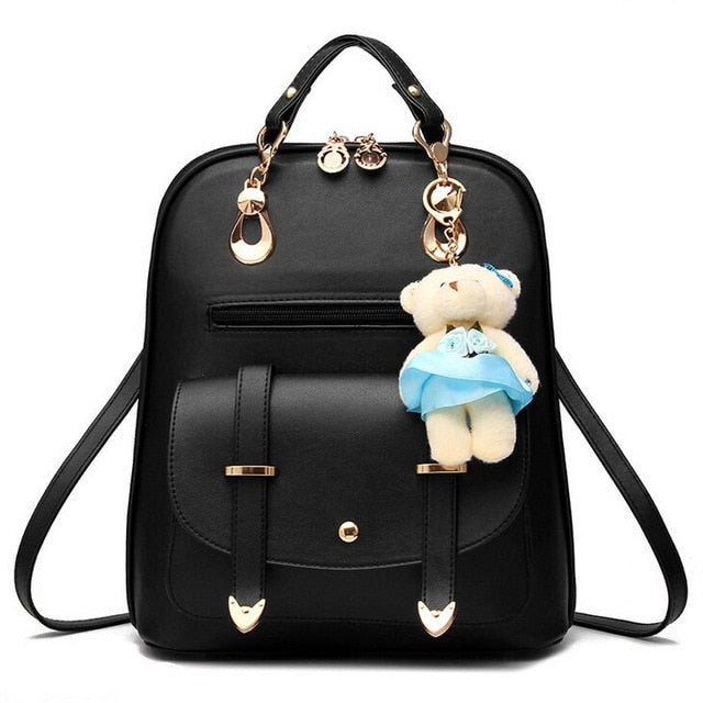 Vogue Star 2018 women backpack leather backpacks women travel bag school bags backpack women's travel bags Rucksack bolsas LS535