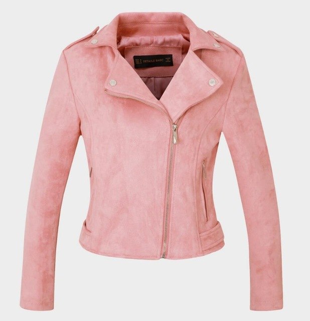 New Fashion Women Suede Motorcycle Jacket