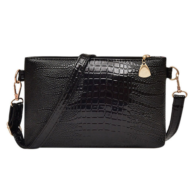 Luxury Brand Women Messenger Bag PU Leather Shoulder Bag Fashion Messenger Bags Women Mini Handbag Small Zipper Envelope Clutch