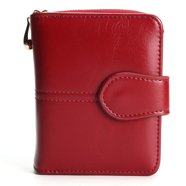 Tauren Women Fashion Red Purse Female Wallet Leather Pu Multifunction Purse Small Money Bag Coin Pocket Wallet Top Quality !
